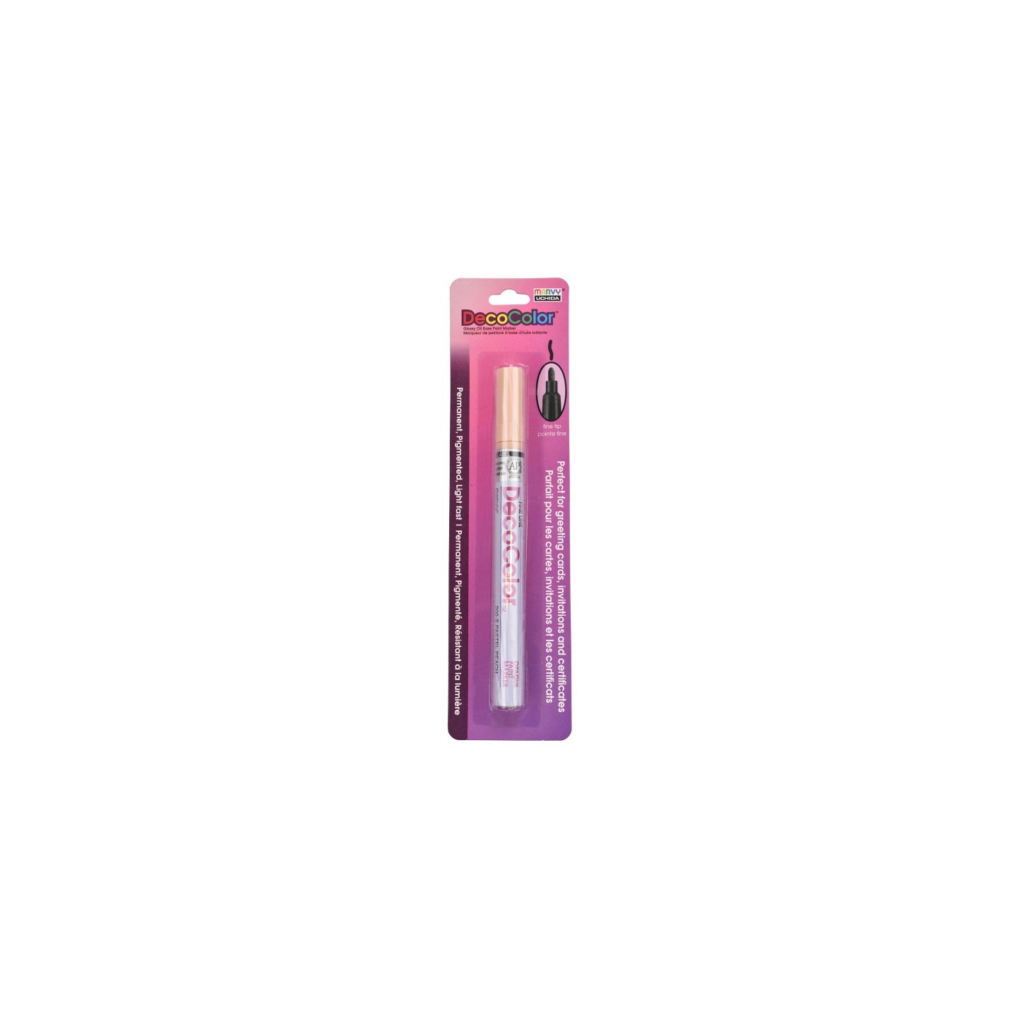 Marvy Uchida® DecoColor® Paint Marker, Fine Tip, 200-S, Pastel Peach #77