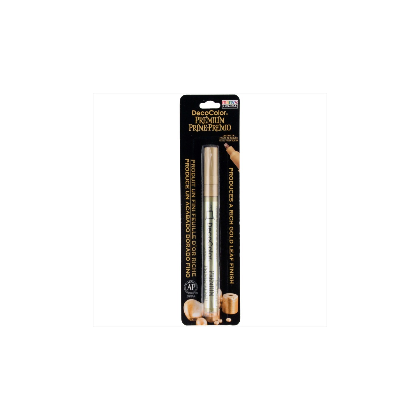 Marvy Uchida® DecoColor® Premium Paint Marker, 250-S, Leafing Tip, Gold