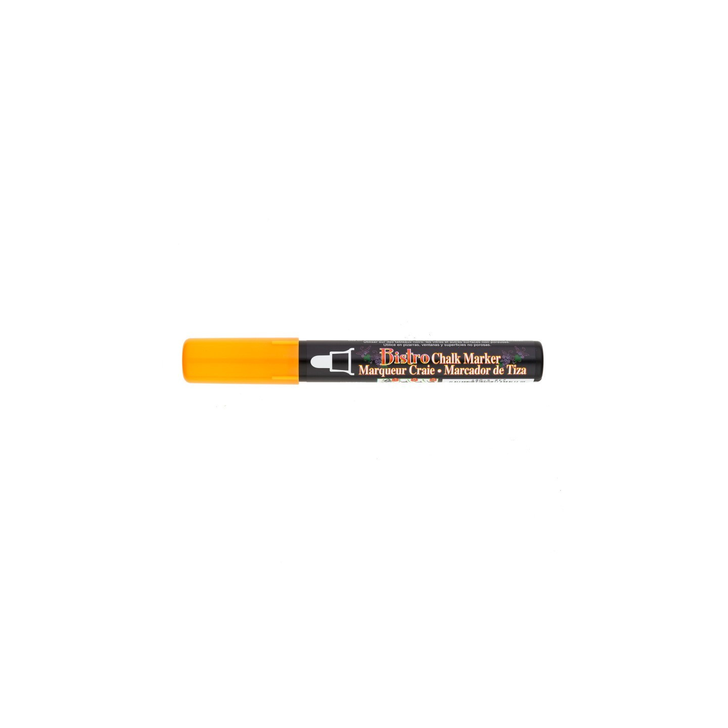 Marvy Uchida® Bistro Chalk Marker Broad Tip, 480-S, Fluorescent Orange