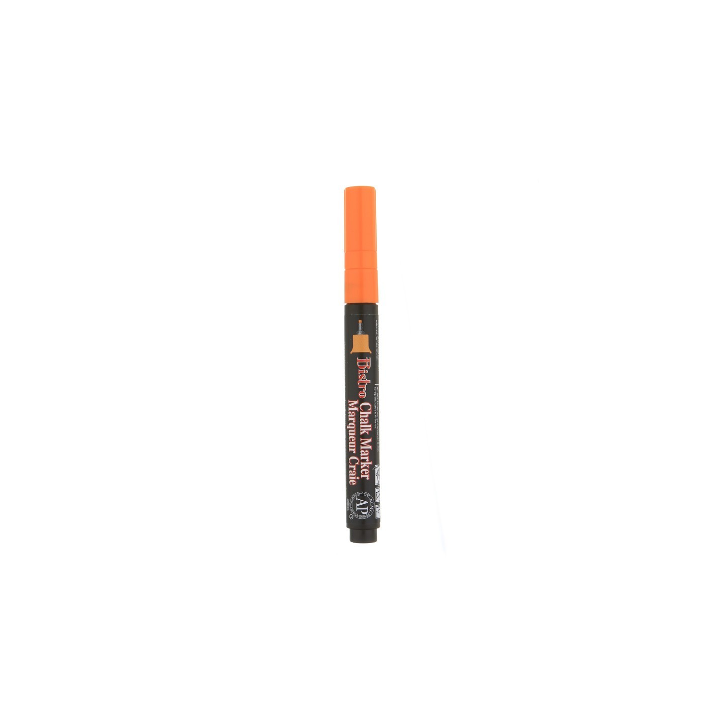 Marvy Uchida® Bistro Chalk Marker, Extra Fine, 485F-S, Fluorescent Orange