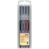 Marvy Uchida® Le Pen® Drawing Pens, Dark Colors, 0.3 mm Tip, Set of 4