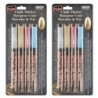 Marvy Uchida® Bistro Chalk Marker Fine Tip Set 4M, Metallic Colors, 4 Per Pack, 2 Packs