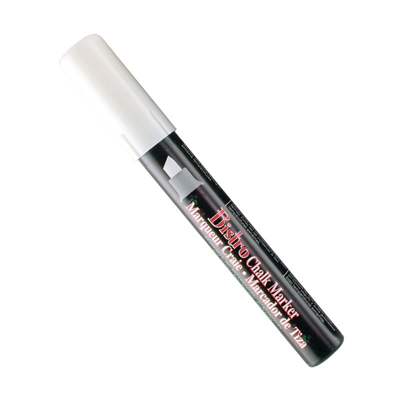Marvy Uchida® Bistro Chalk Marker, Chisel Tip, White, 1 Count