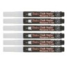Marvy Uchida® Bistro Single White Marker, Extra Fine Tip, Pack of 6