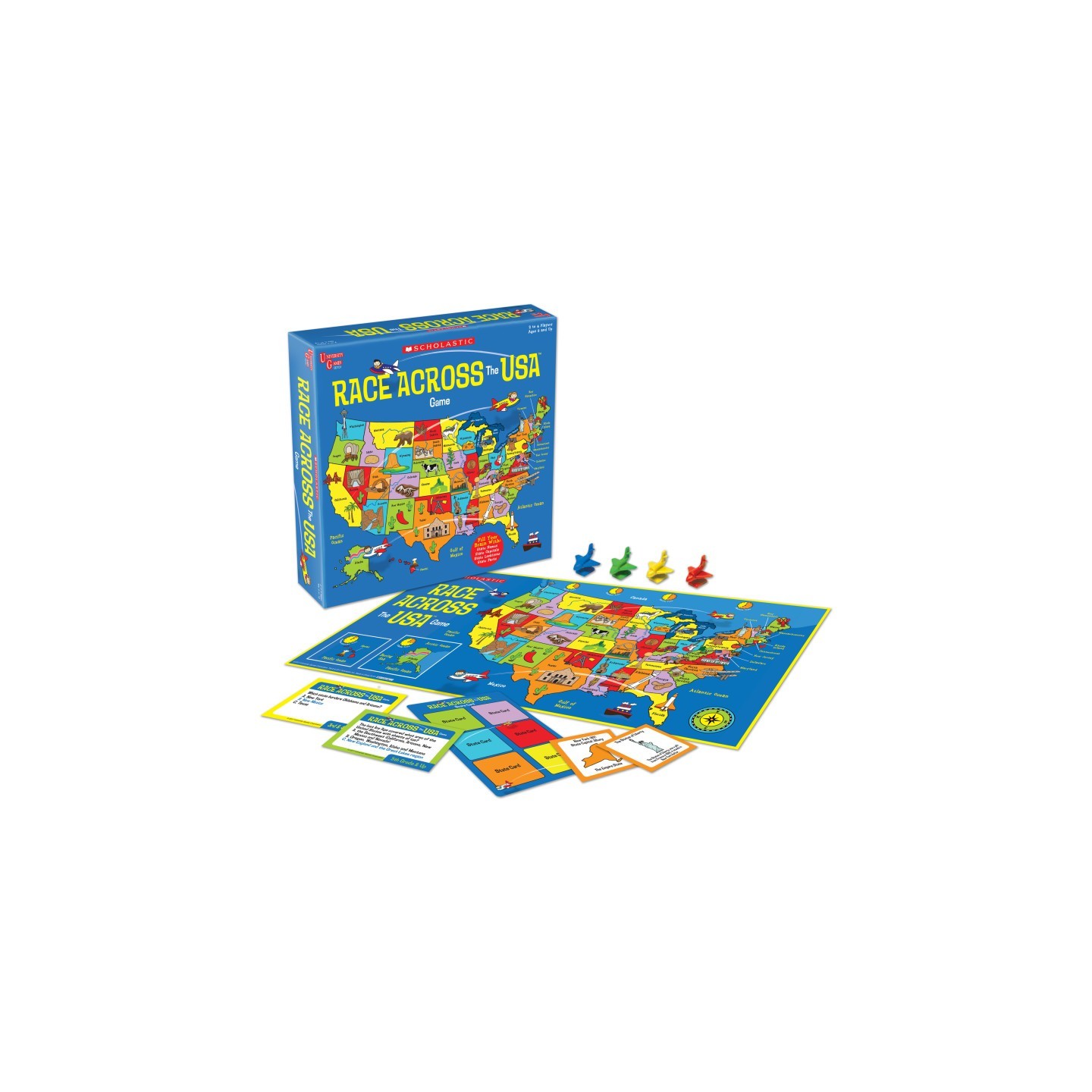 University Games Scholastic® Race Across the USA™ Game