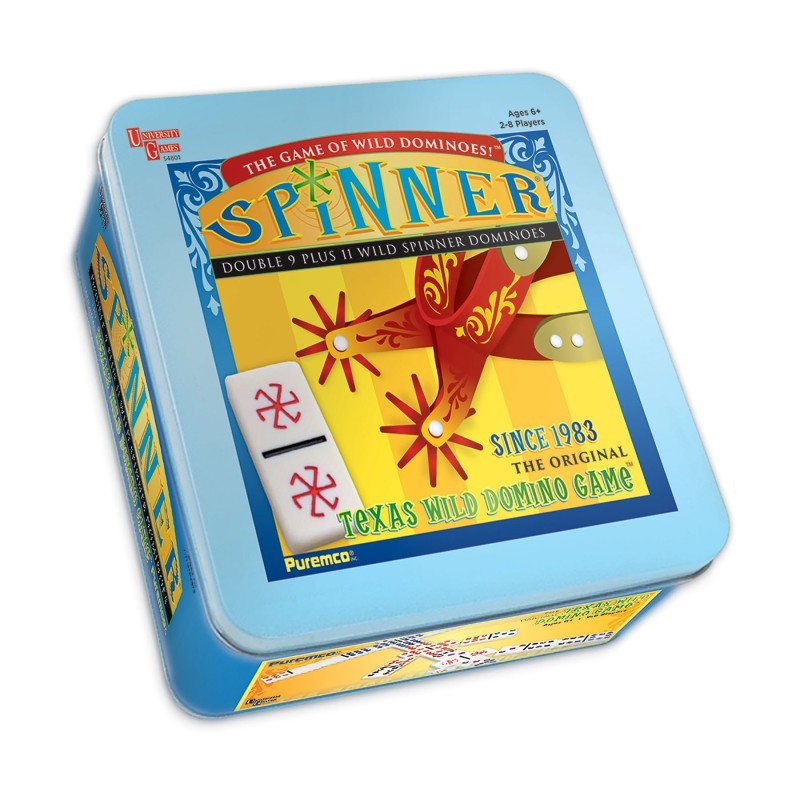 University Games Spinner Double 9 Dominoes