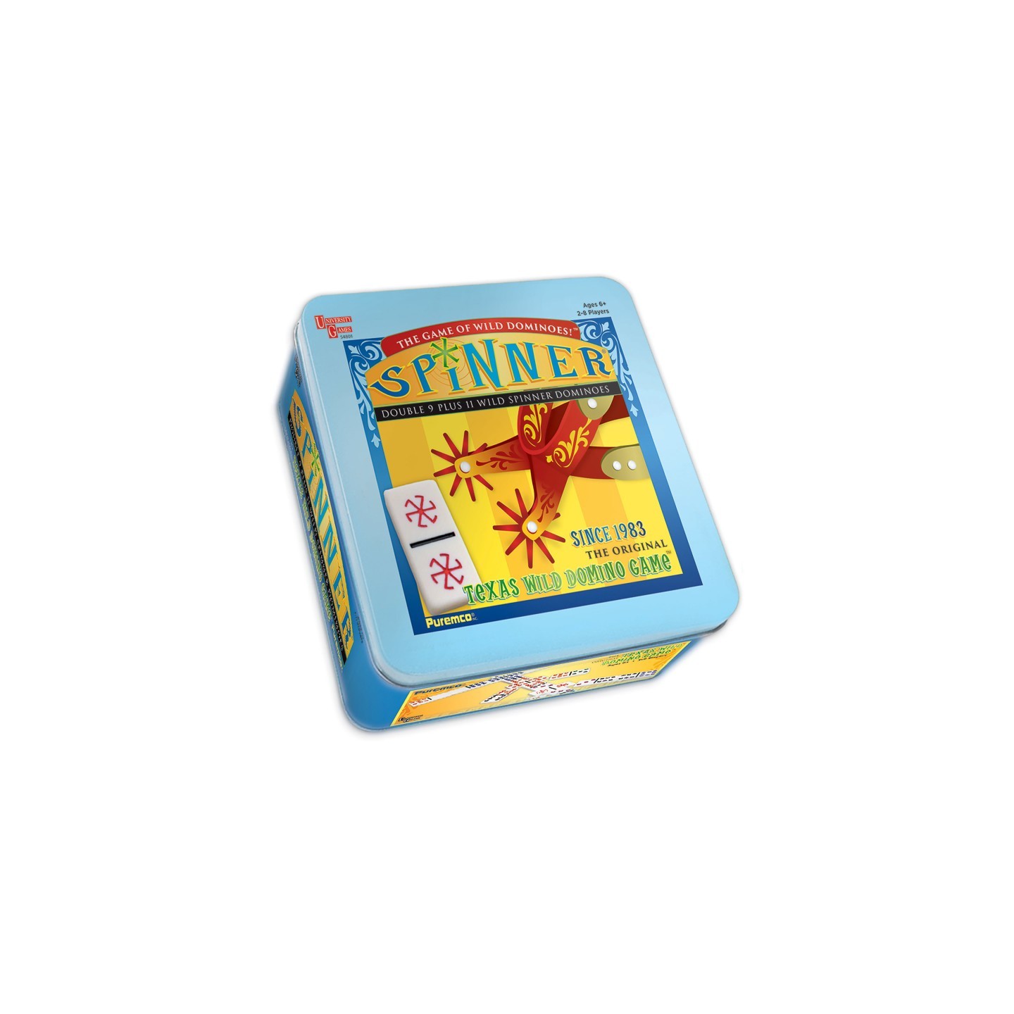 University Games Spinner Double 9 Dominoes