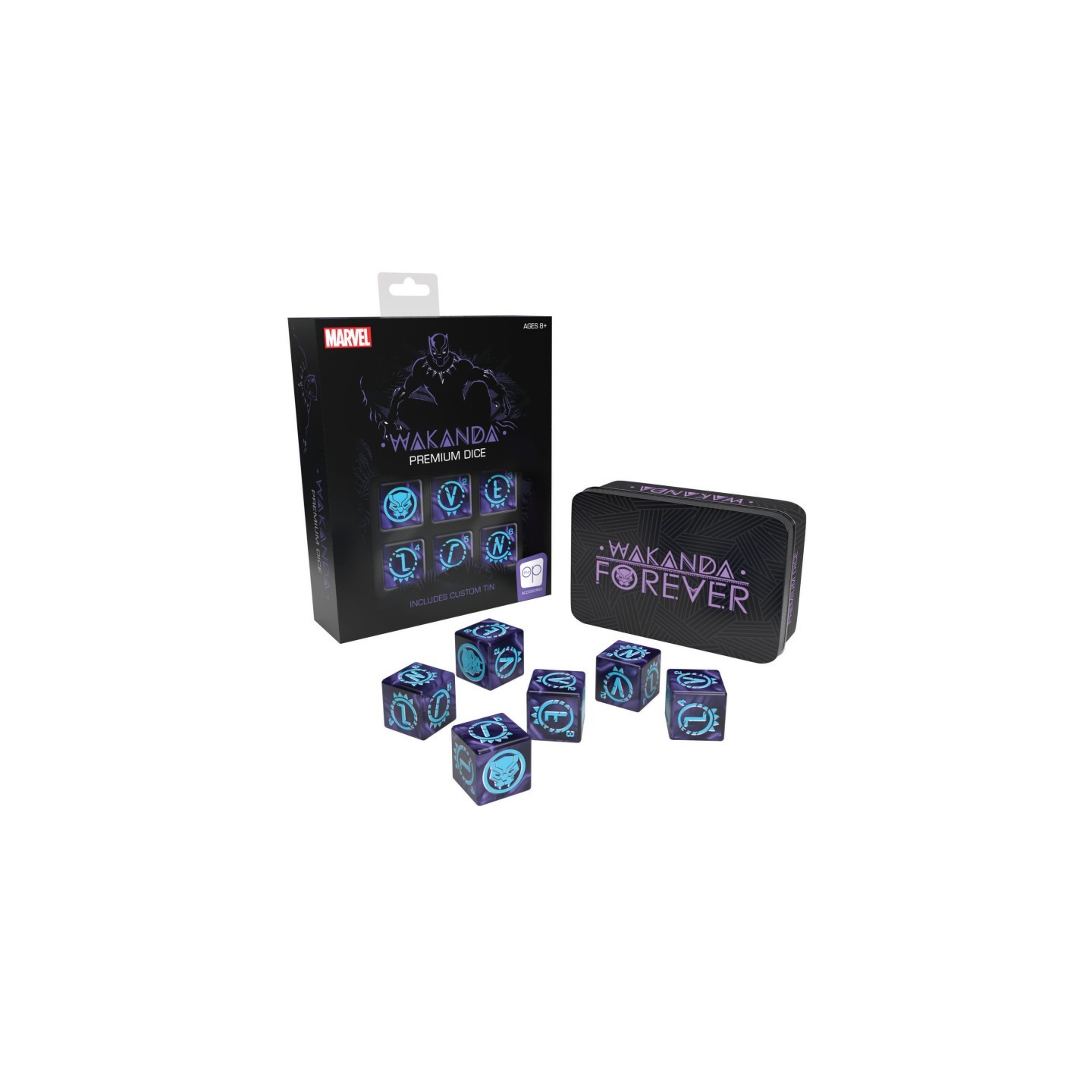 USAopoly Marvel Black Panther Premium Dice Set