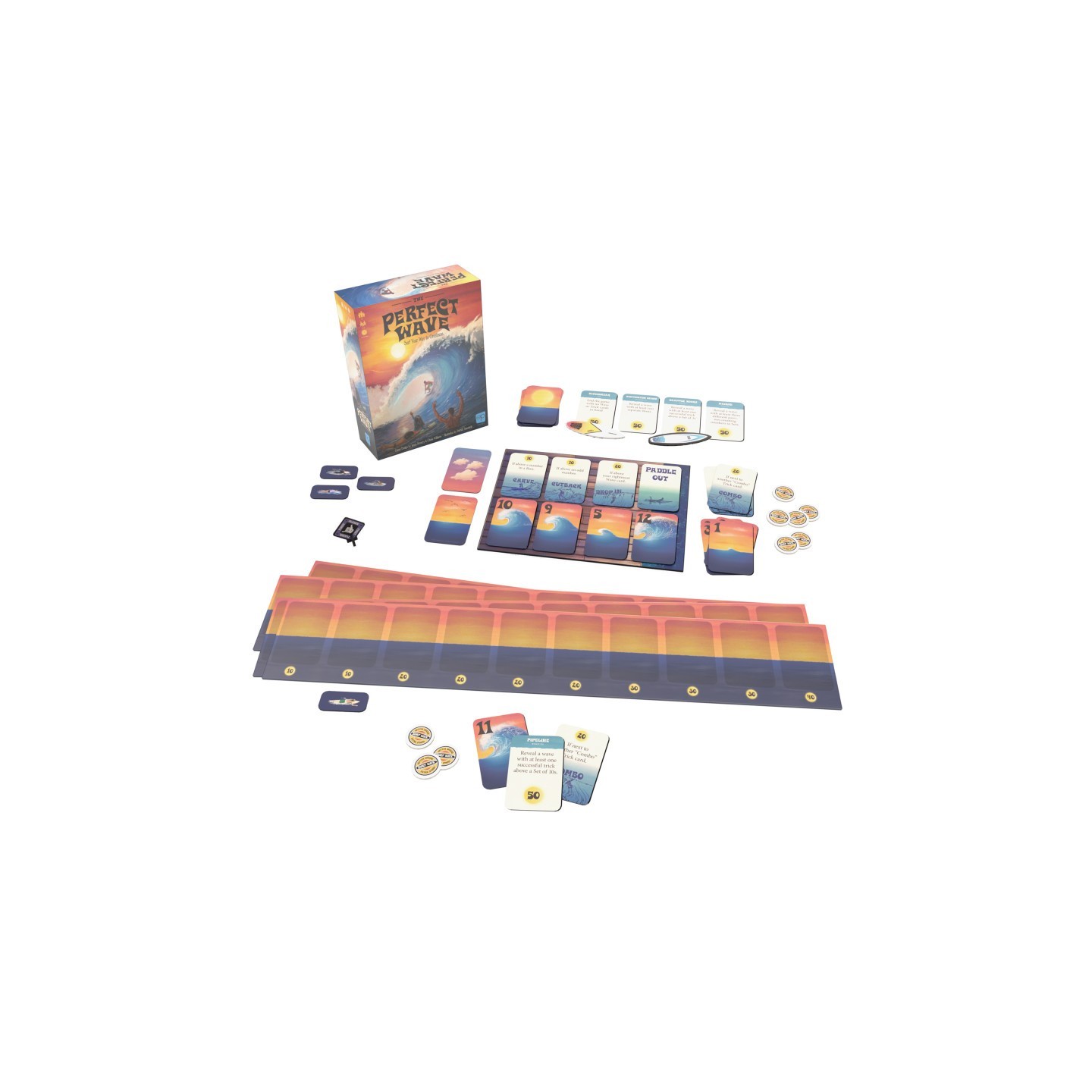 USAopoly The Perfect Wave™ Surfing Themed Light Strategy Card Game