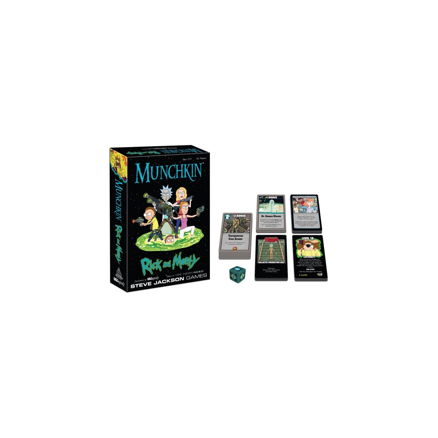 USAopoly MUNCHKIN®: Rick And Morty™ Card Game