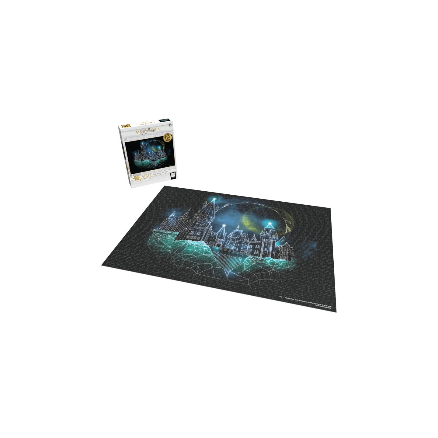 USAopoly Harry Potter Magic of Hogwarts Glow Puzzle, 1000 Pieces
