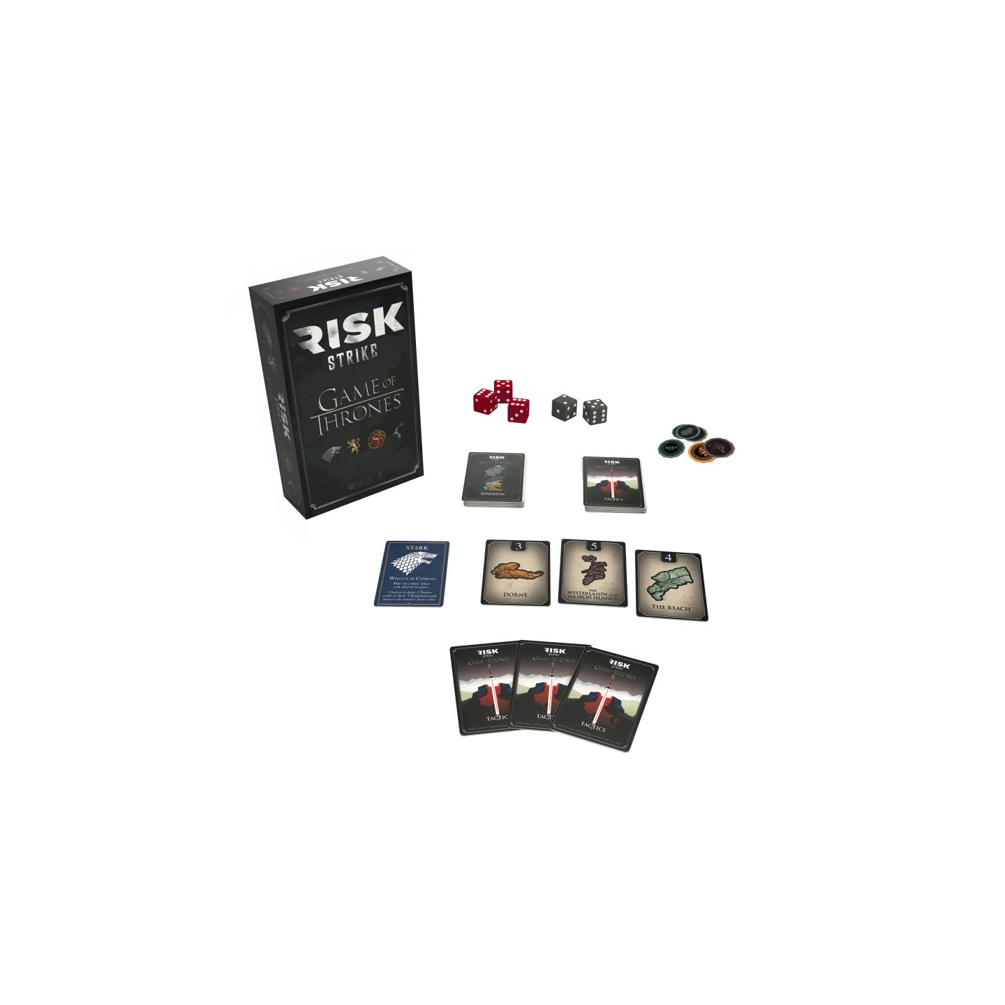 USAopoly RISK® STRIKE: Game of Thrones™ Edition, Fast Strategy Card and Dice Game