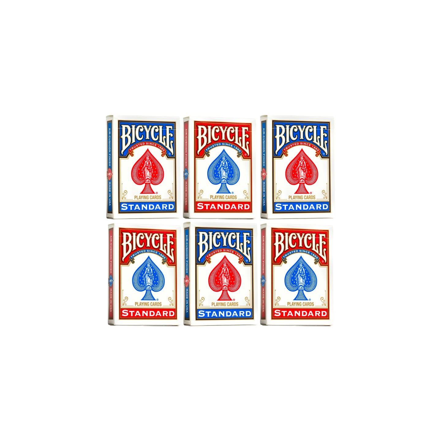 Bicycle Standard Index Playing Cards, 6 Decks