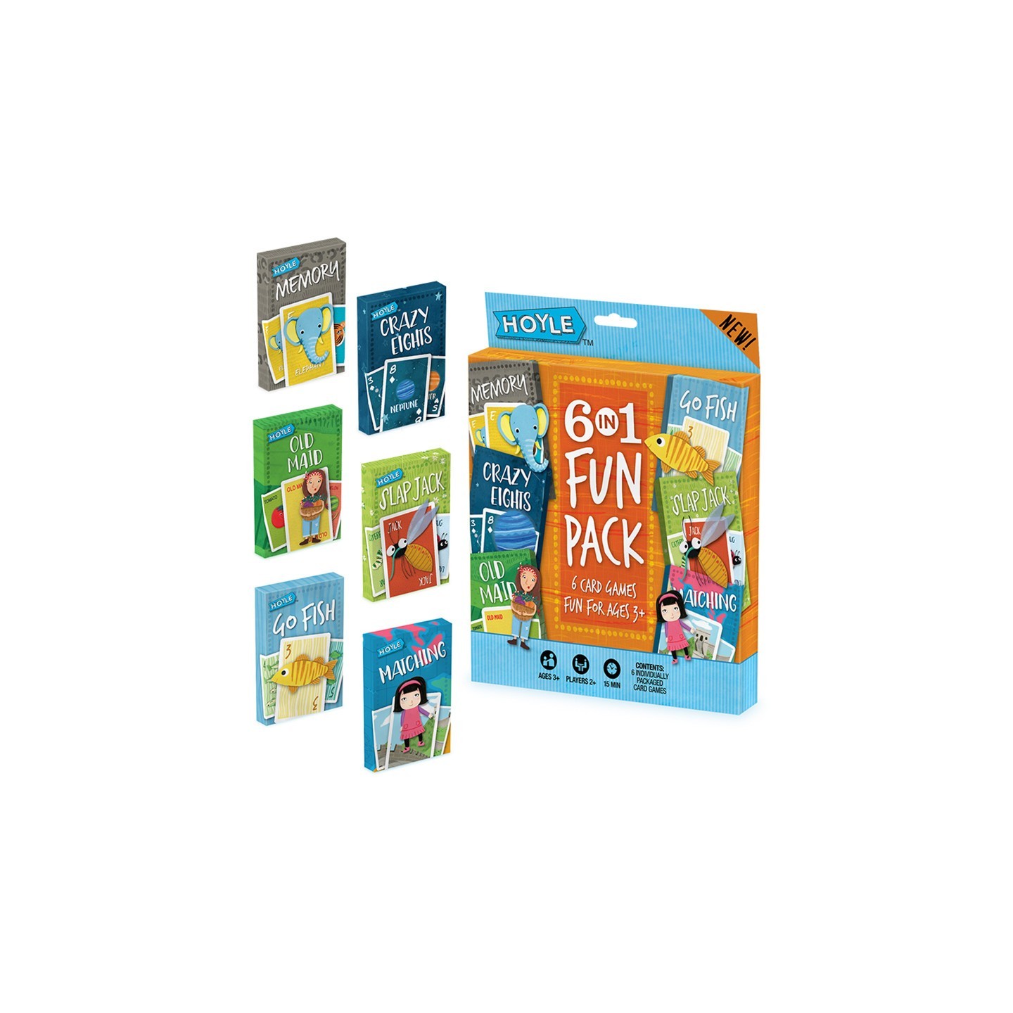 Hoyle 6 in 1 Fun Pack Classic Children's Games