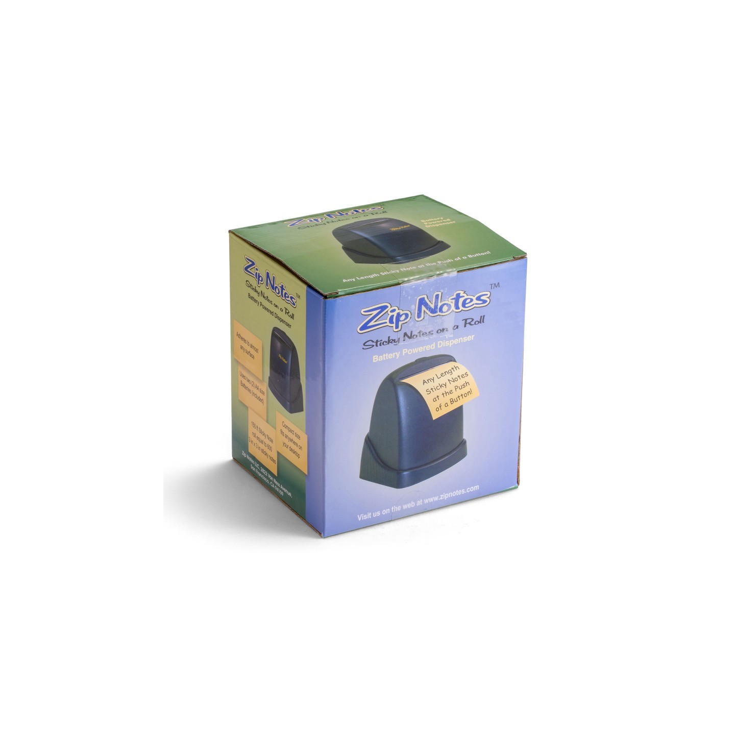 Zip Notes Zip Notes Battery-Operated Executive Dispenser, Blue