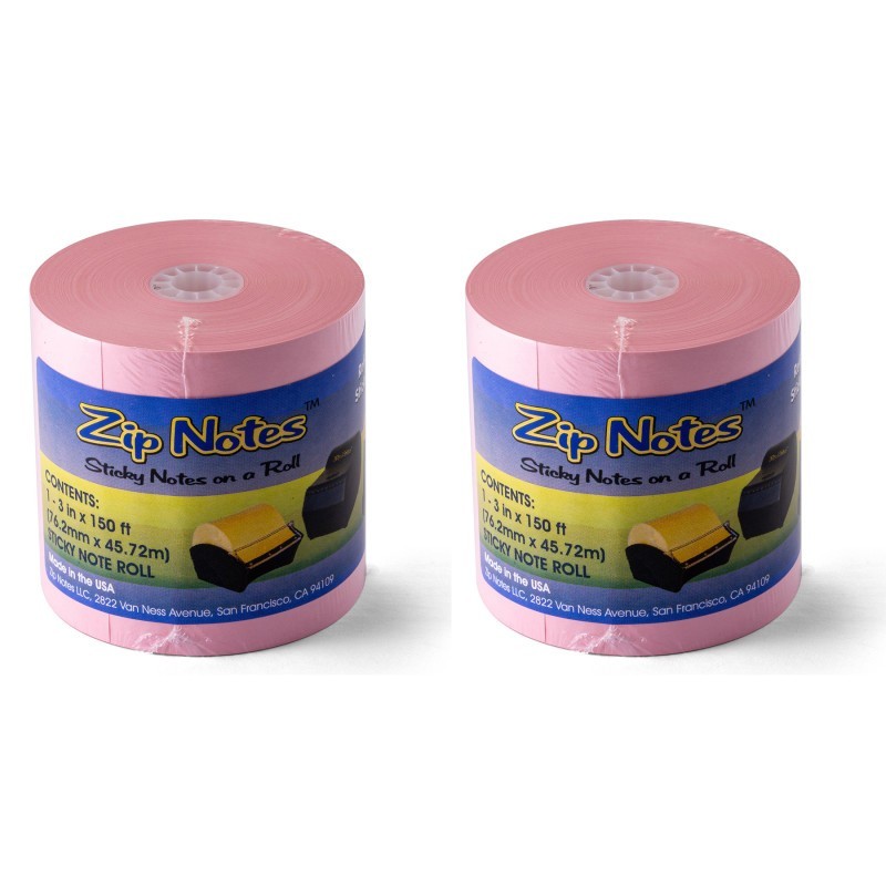 Zip Notes Zip Notes Refill Paper, Pink, Pack of 2