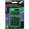 Victor 8 Digit Pocket Calculator in Ass't Translucent Bright Colors