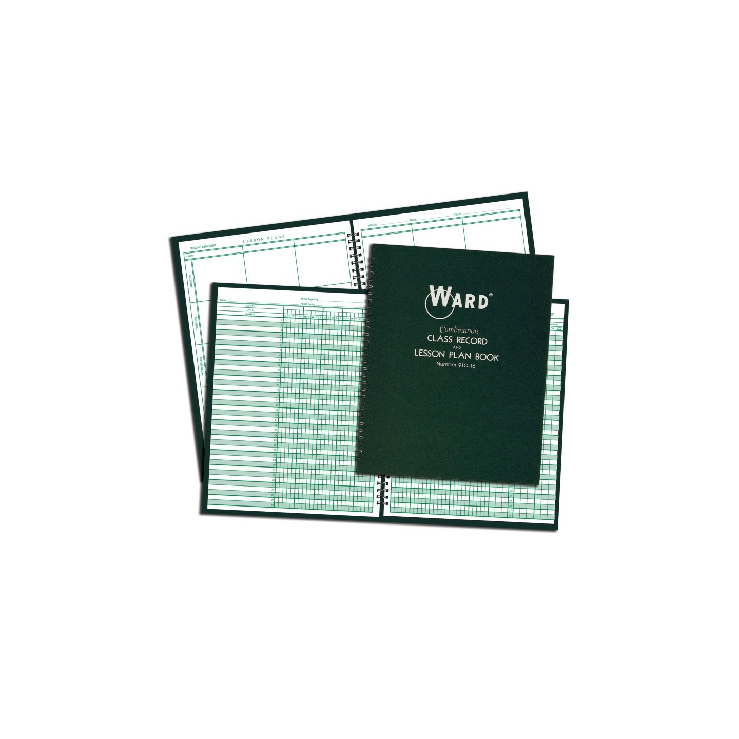 WARD® Combination 9-10 Week Class Record + 6 Period Lesson Plan Book