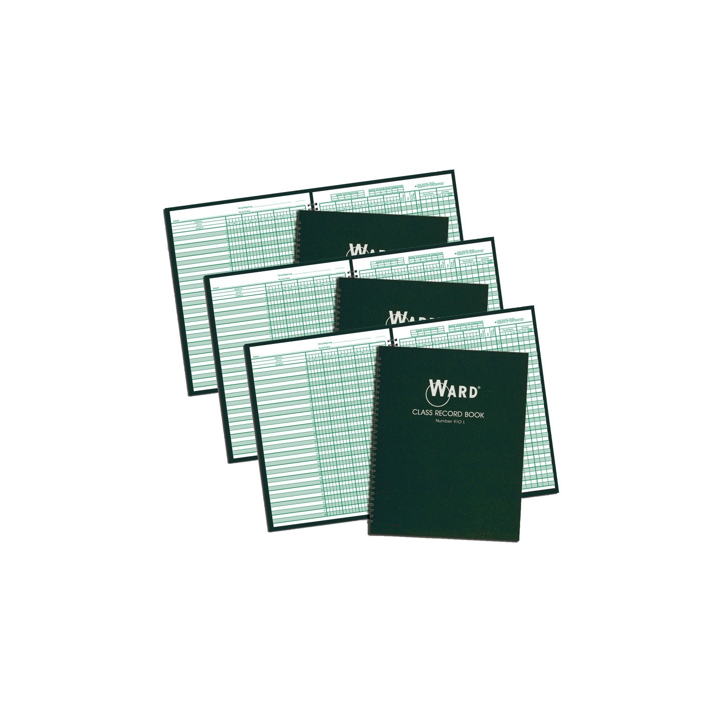WARD® Class Record Book, 38 Name, 9-10 Week Periods, Pack of 3