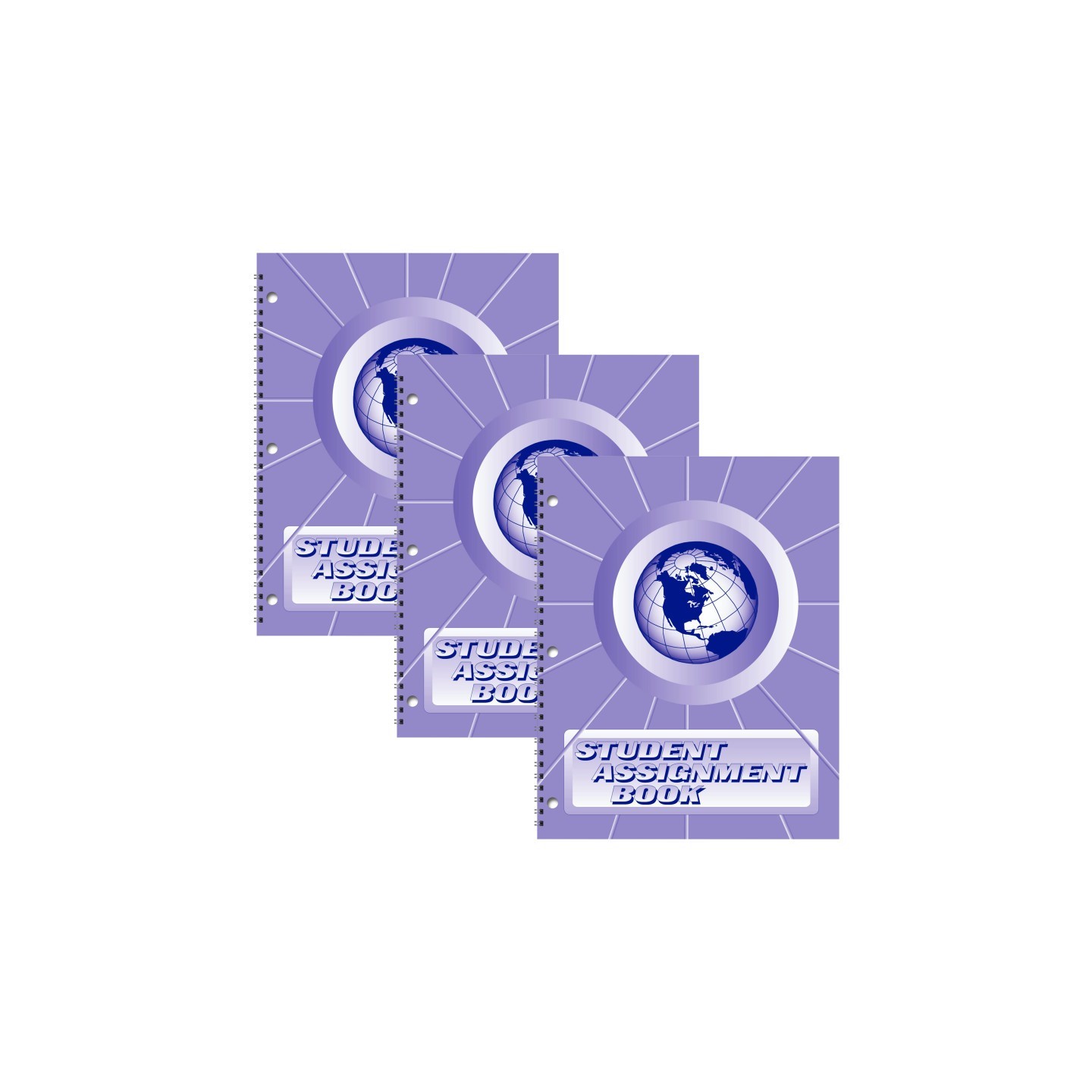 WARD® Student Assignment Book, Pack of 3