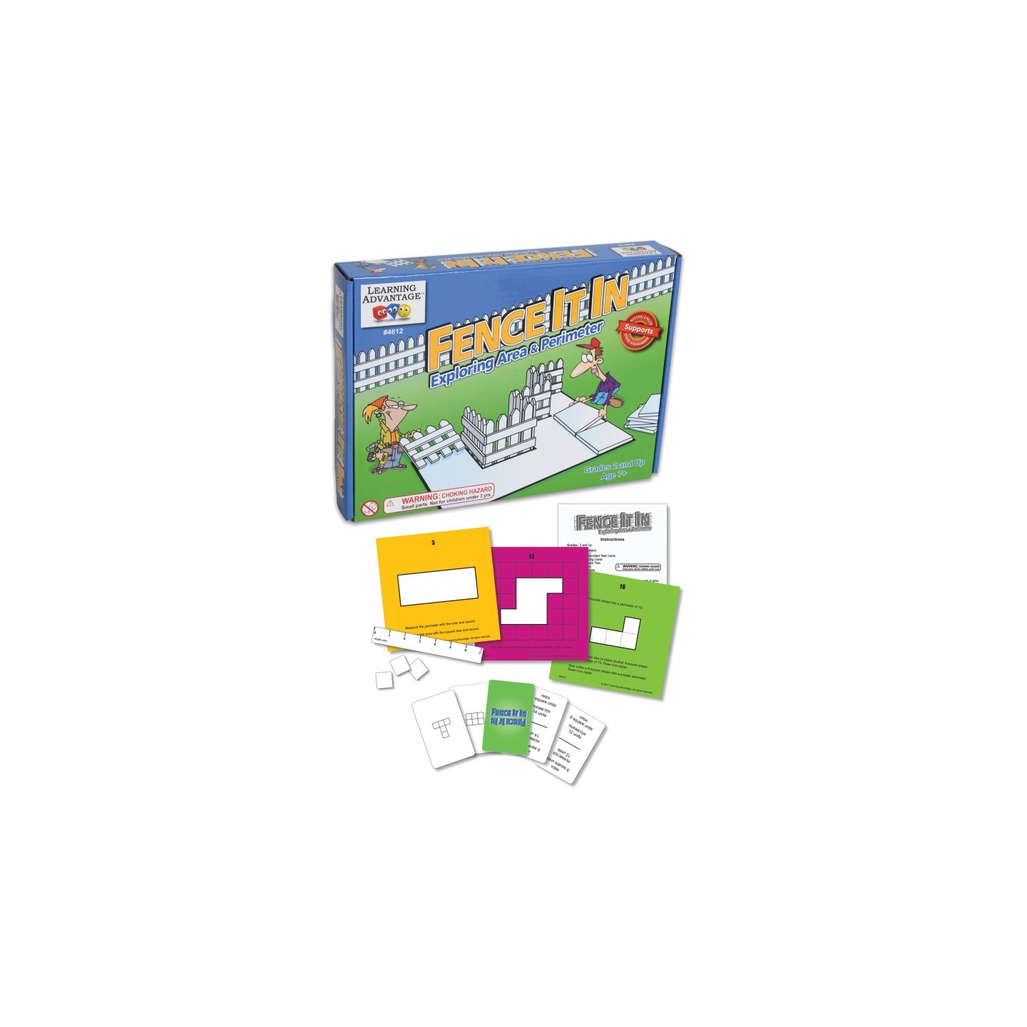 Learning Advantage® Fence It In Exploring Area and Perimeter Game