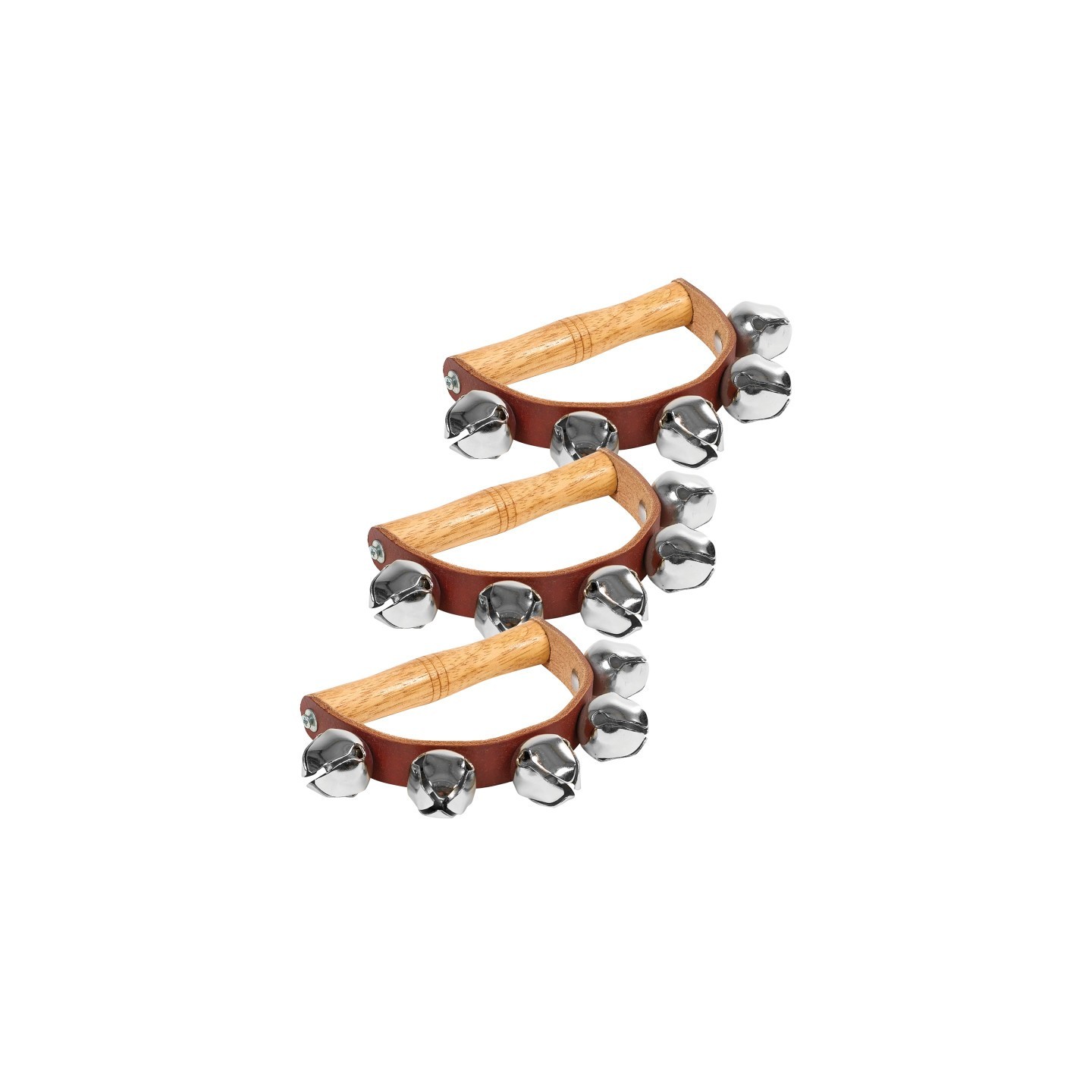 Westco Educational Products 5 Sleigh Bells on Handle, Pack of 3