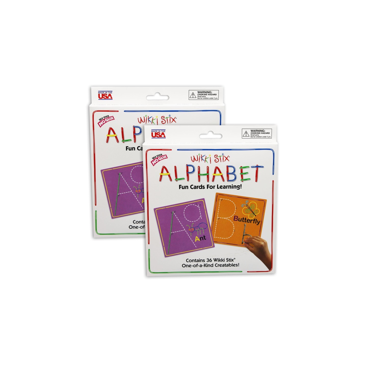 Wikki Stix® Alphabet Cards Set, 2 Sets
