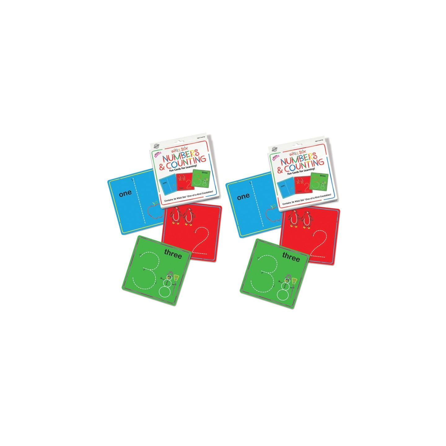 Wikki Stix® Numbers & Counting Cards Set, Pack of 2