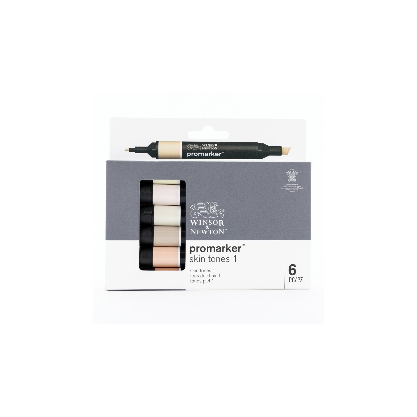Winsor & Newton Promarker™, Skin Tones 1, Set of 6