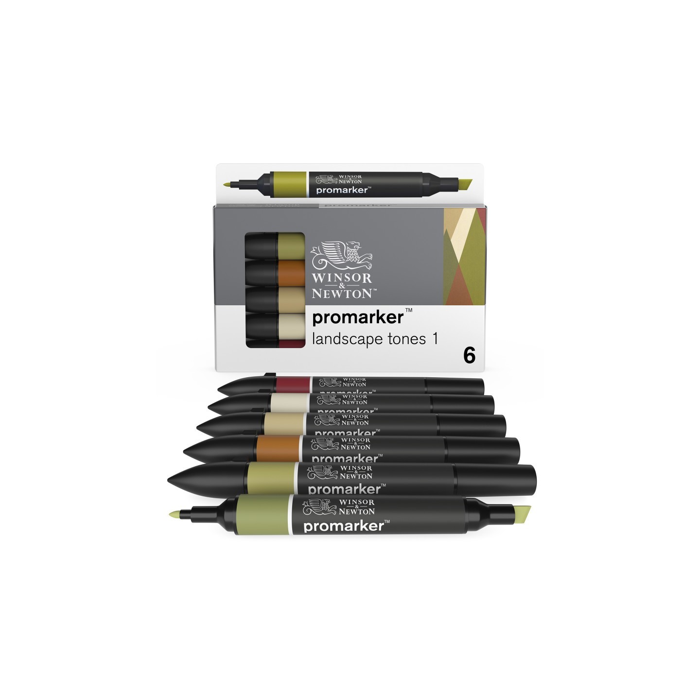 Winsor & Newton Promarker™ Landscape Tones 1, Set of 6