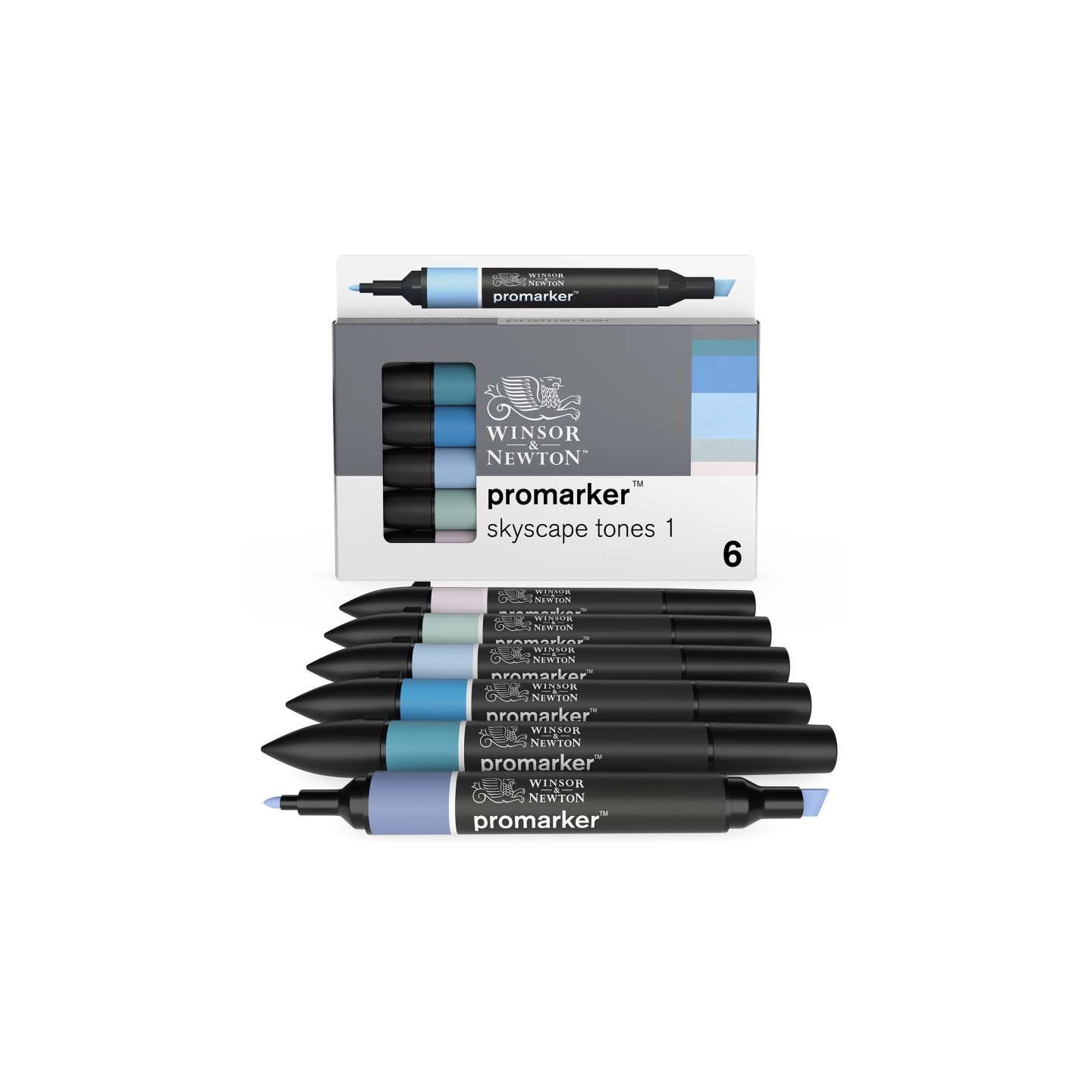 Winsor & Newton Promarker™, Skyscape Tones 1, Set of 6