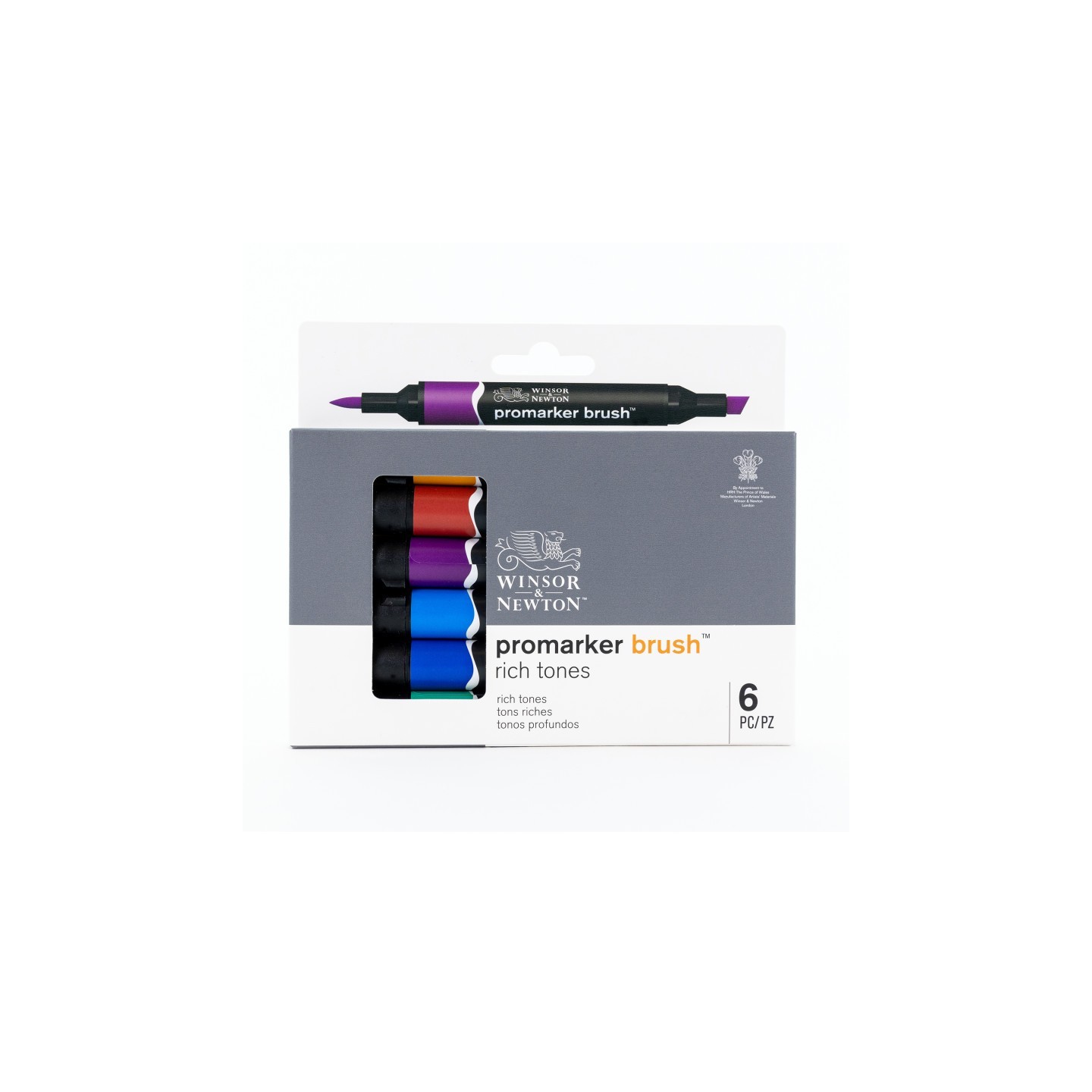 Winsor & Newton Promarker™ Brush, Rich Tones, Set of 6
