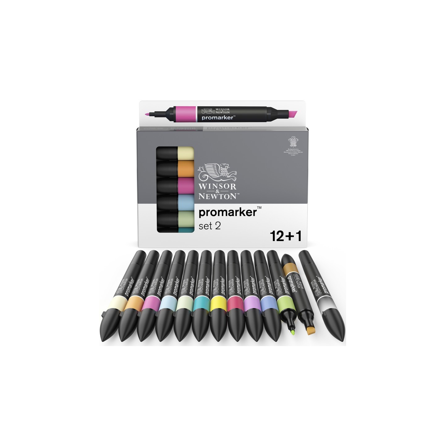 Winsor & Newton Promarker™, Essential Colors #2, Set of 12+1
