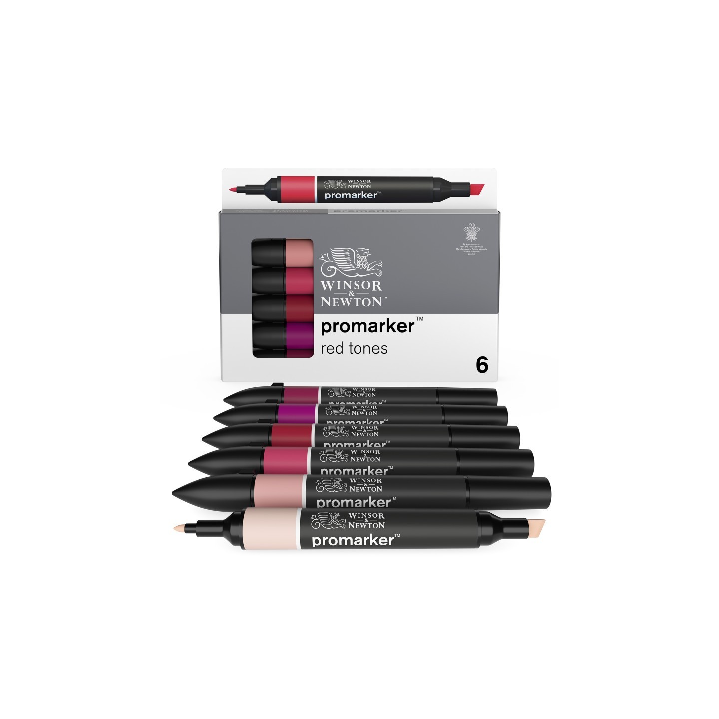 Winsor & Newton Promarker™, Red Tones, Set of 6