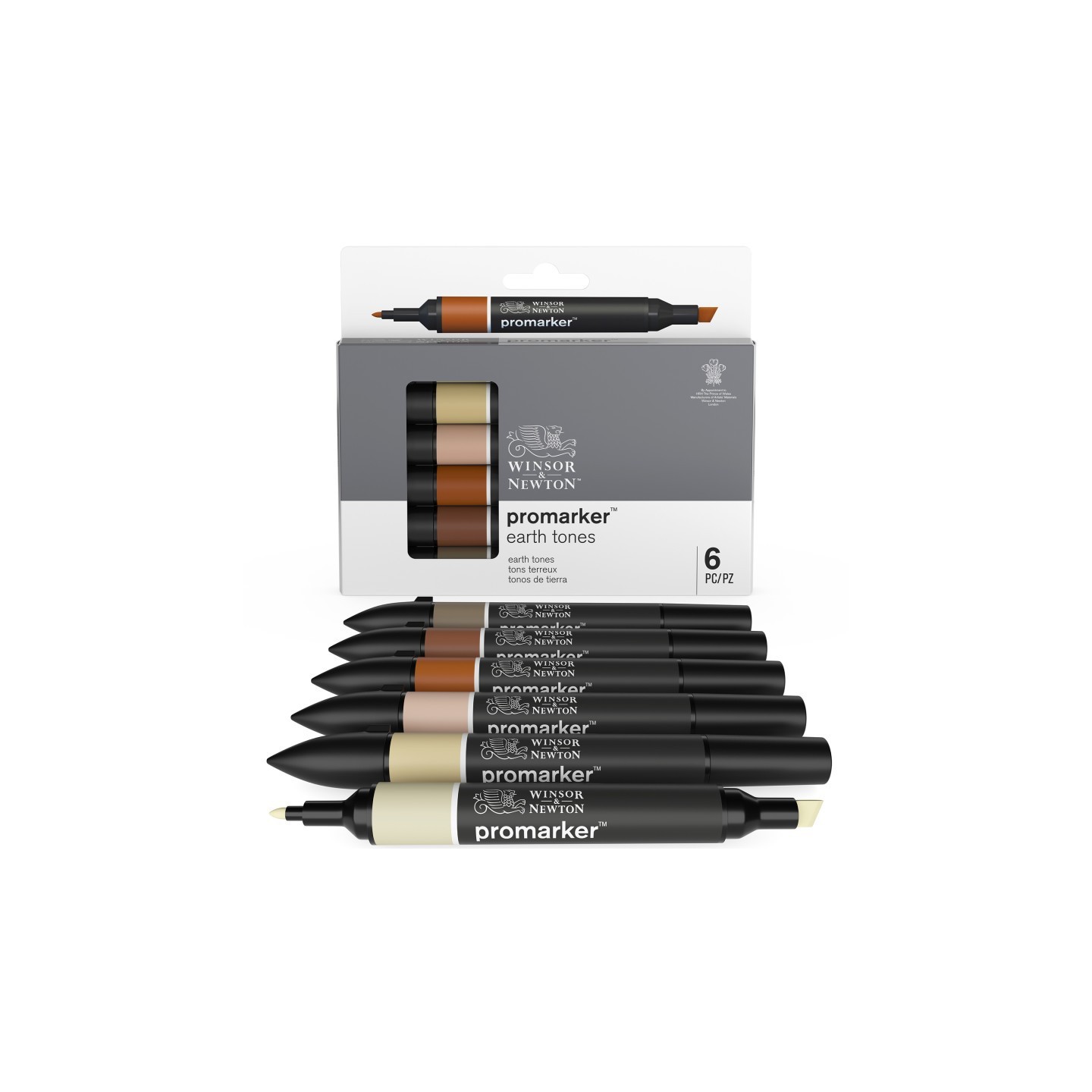 Winsor & Newton Promarker™, Earth Tones, Set of 6