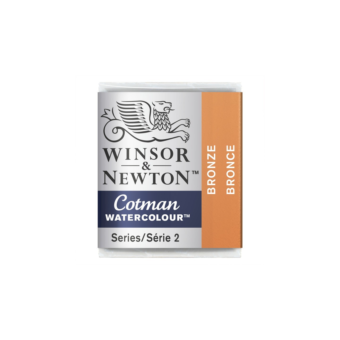 Winsor & Newton Cotman Watercolor Paint, Half Pan, Bronze