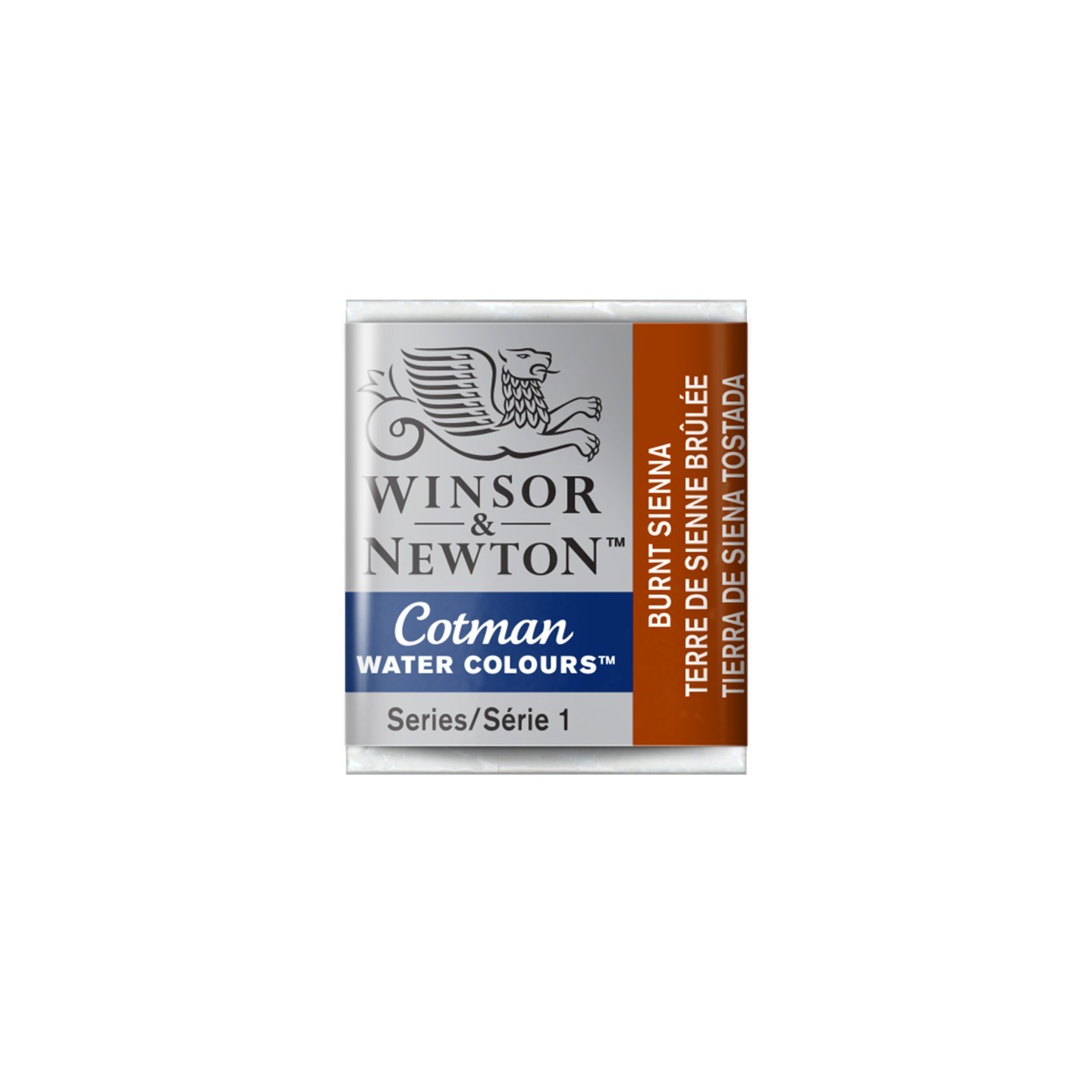 Winsor & Newton Cotman Watercolor Paint, Half Pan, Burnt Sienna