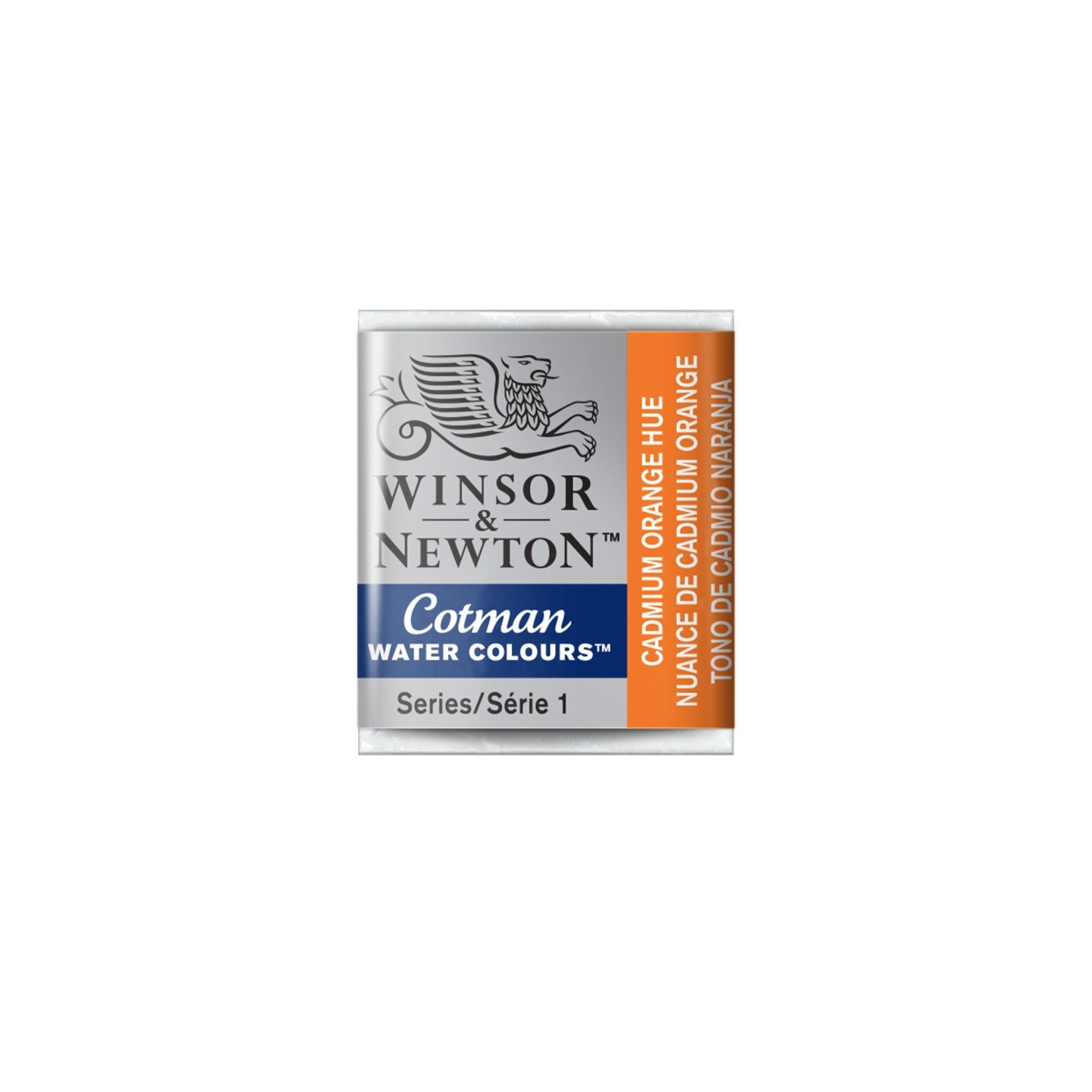 Winsor & Newton Cotman Watercolor Paint, Half Pan, Cadmium Orange Hue