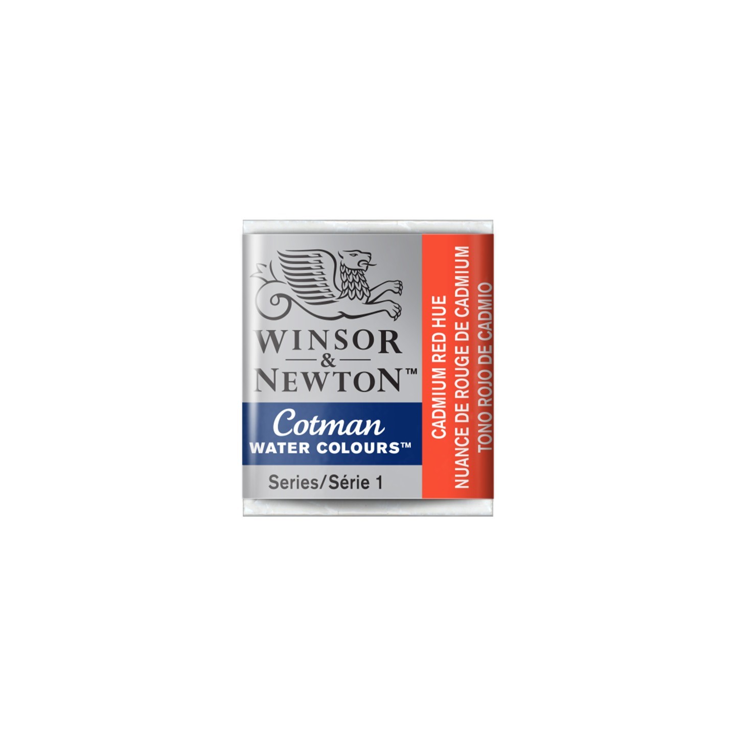 Winsor & Newton Cotman Watercolor Paint, Half Pan, Cadmium Red Hue