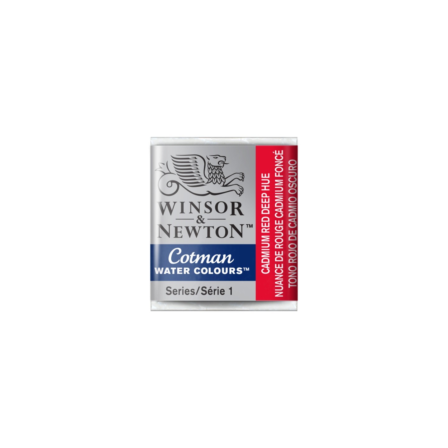 Winsor & Newton Cotman Watercolor Paint, Half Pan, Cadmium Red Deep Hue