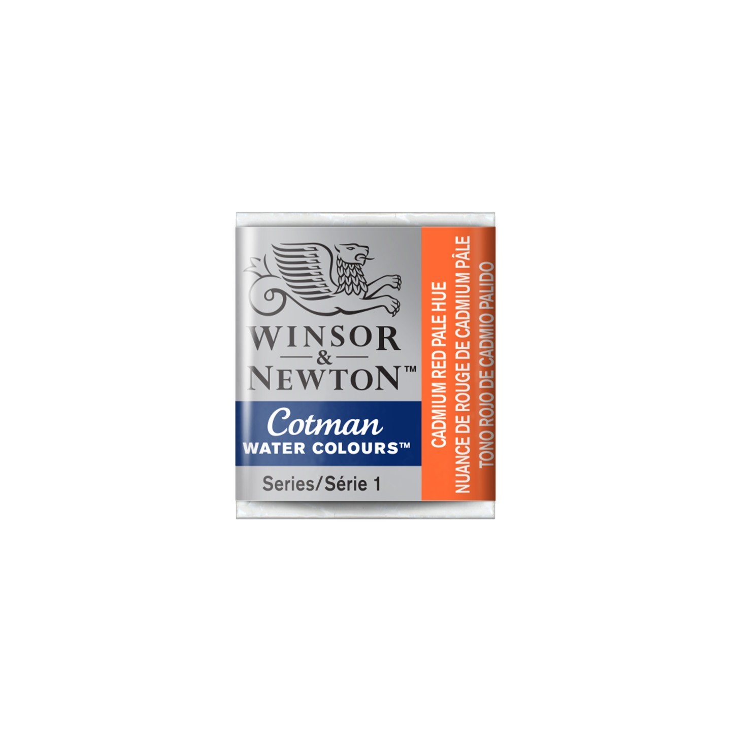 Winsor & Newton Cotman Watercolor Paint, Half Pan, Cadmium Red Pale Hue