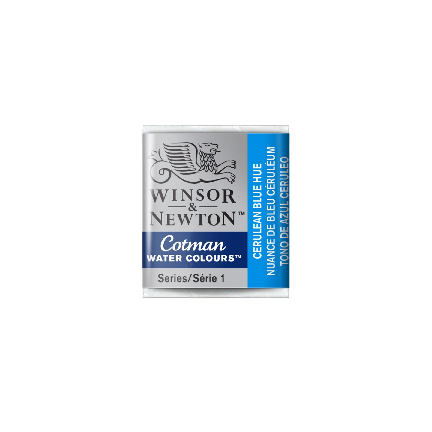 Winsor & Newton Cotman Watercolor Paint, Half Pan, Cerulean Blue Hue
