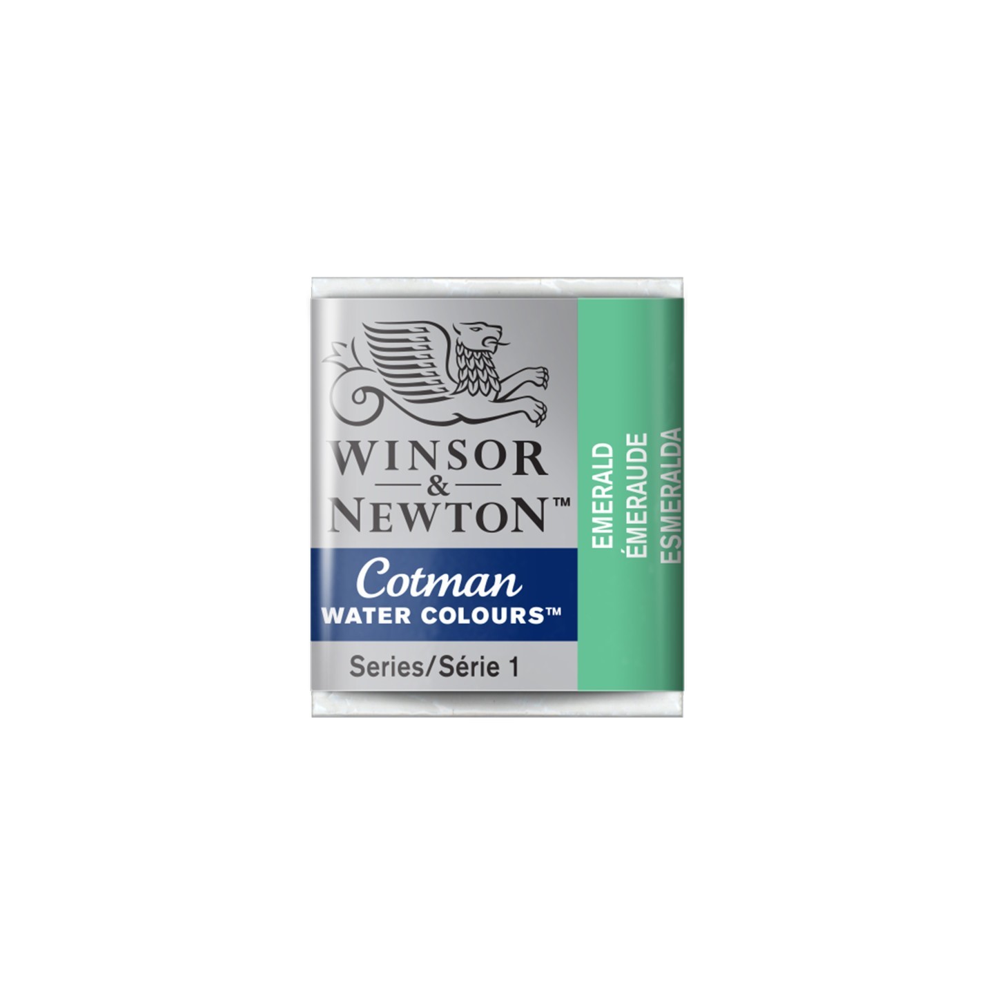 Winsor & Newton Cotman Watercolor Paint, Half Pan, Emerald