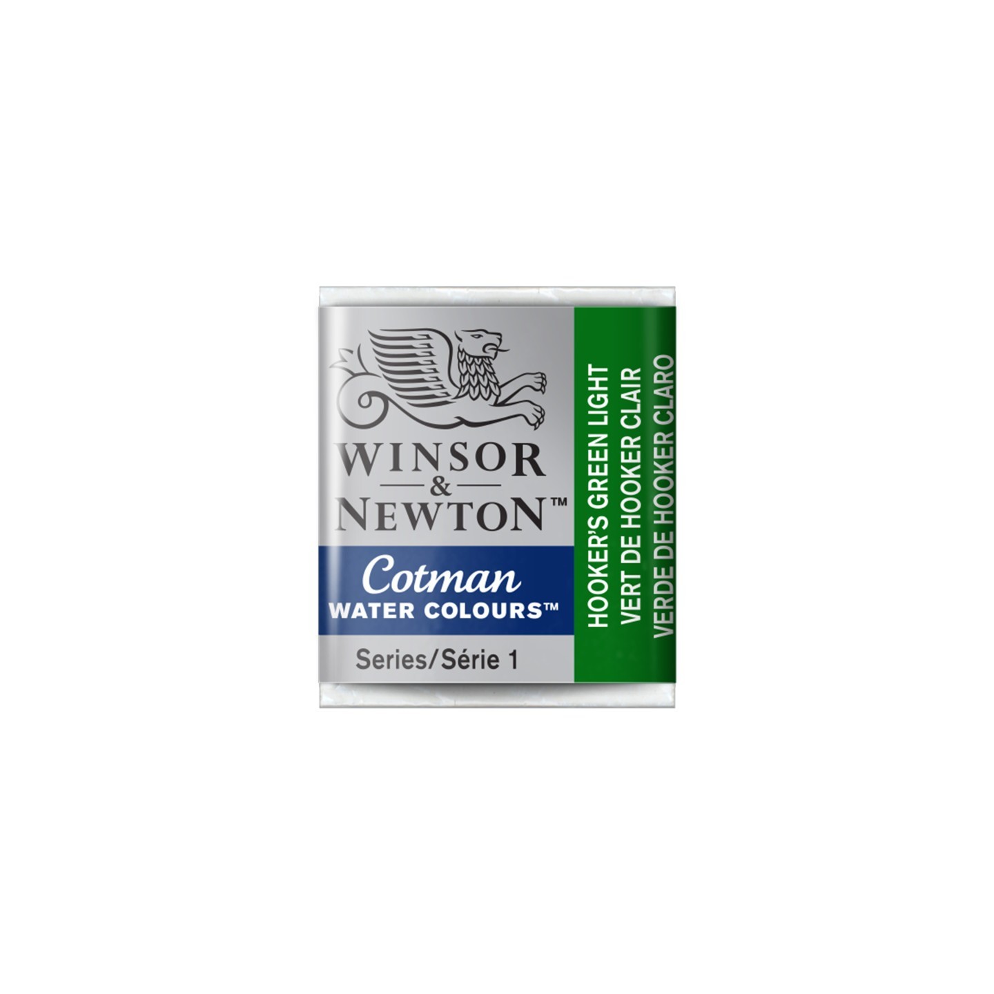 Winsor & Newton Cotman Watercolor Paint, Half Pan, Hooker's Green Light
