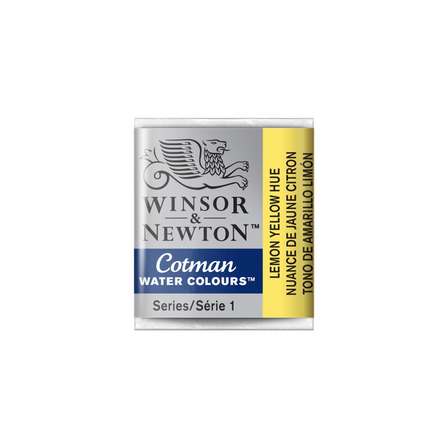 Winsor & Newton Cotman Watercolor Paint, Half Pan, Lemon Yellow Hue