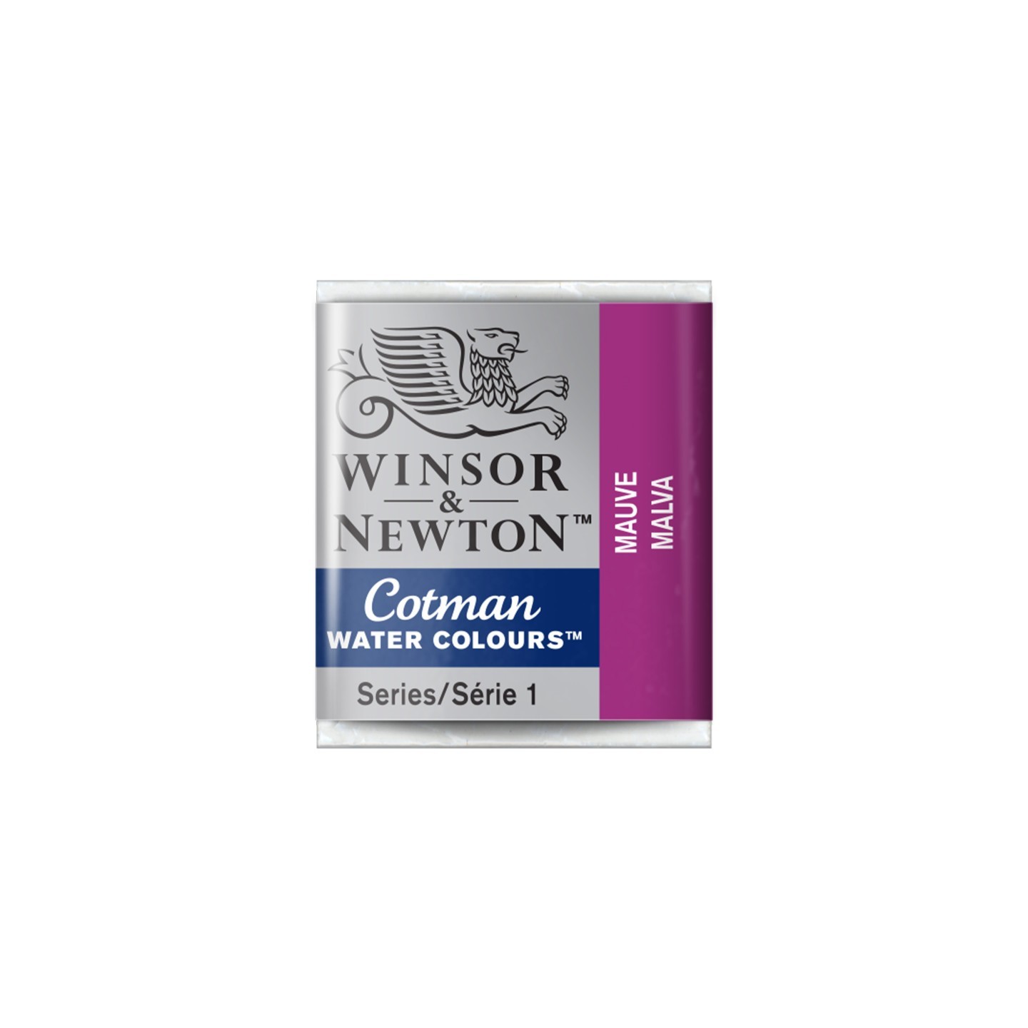 Winsor & Newton Cotman Watercolor Paint, Half Pan, Mauve