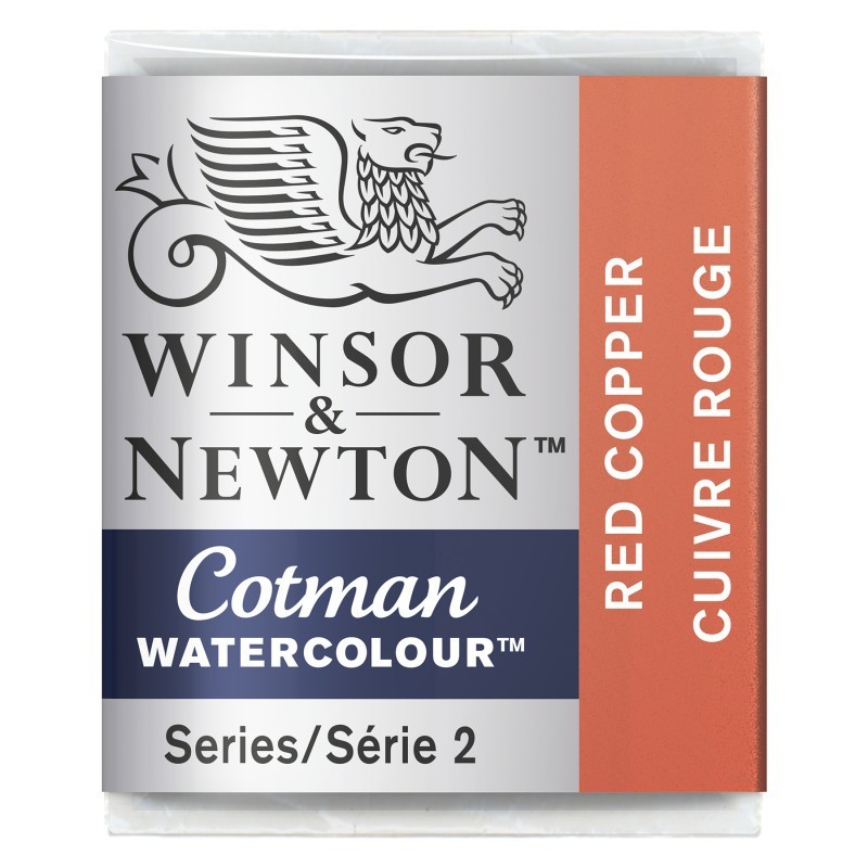Winsor & Newton Cotman Watercolor Paint, Half Pan, Red Copper