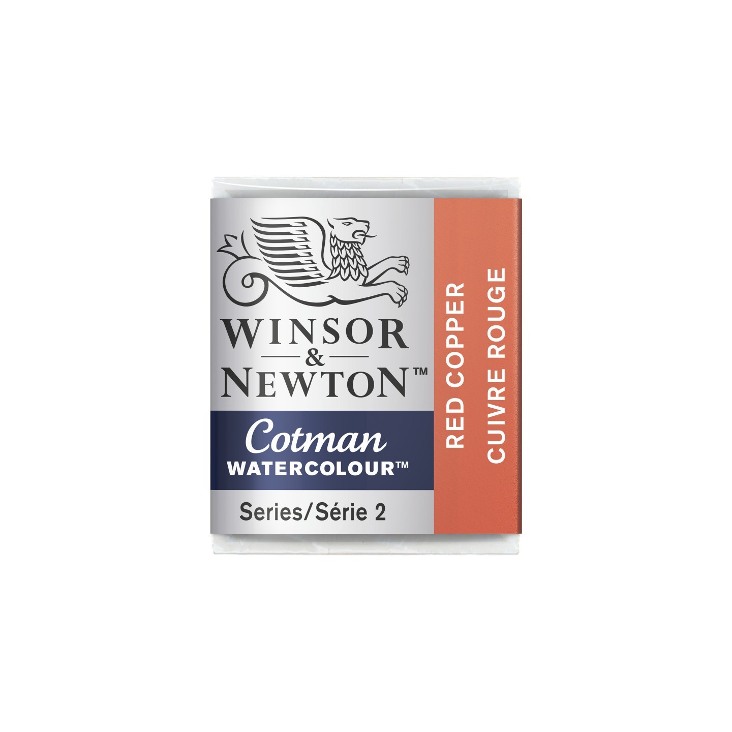 Winsor & Newton Cotman Watercolor Paint, Half Pan, Red Copper