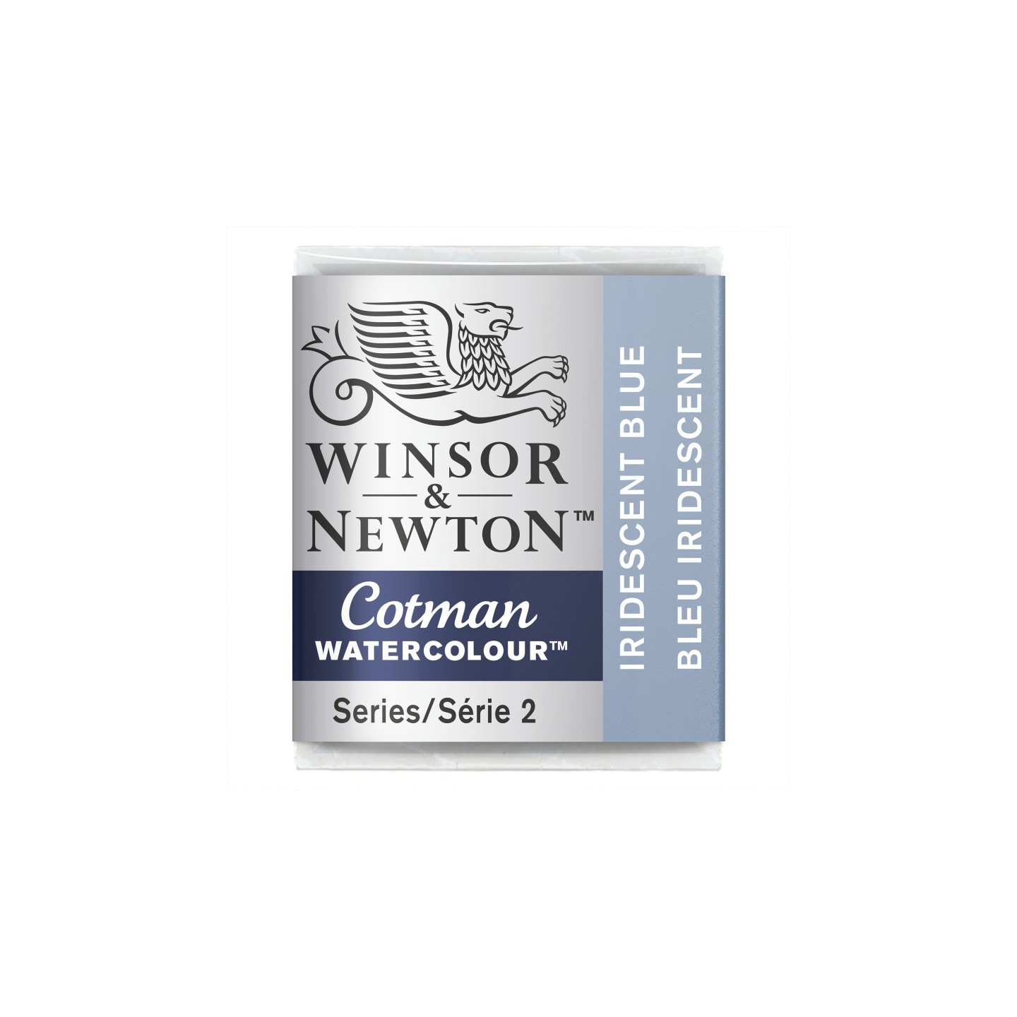 Winsor & Newton Cotman Watercolor Paint, Half Pan, Iridescent Blue