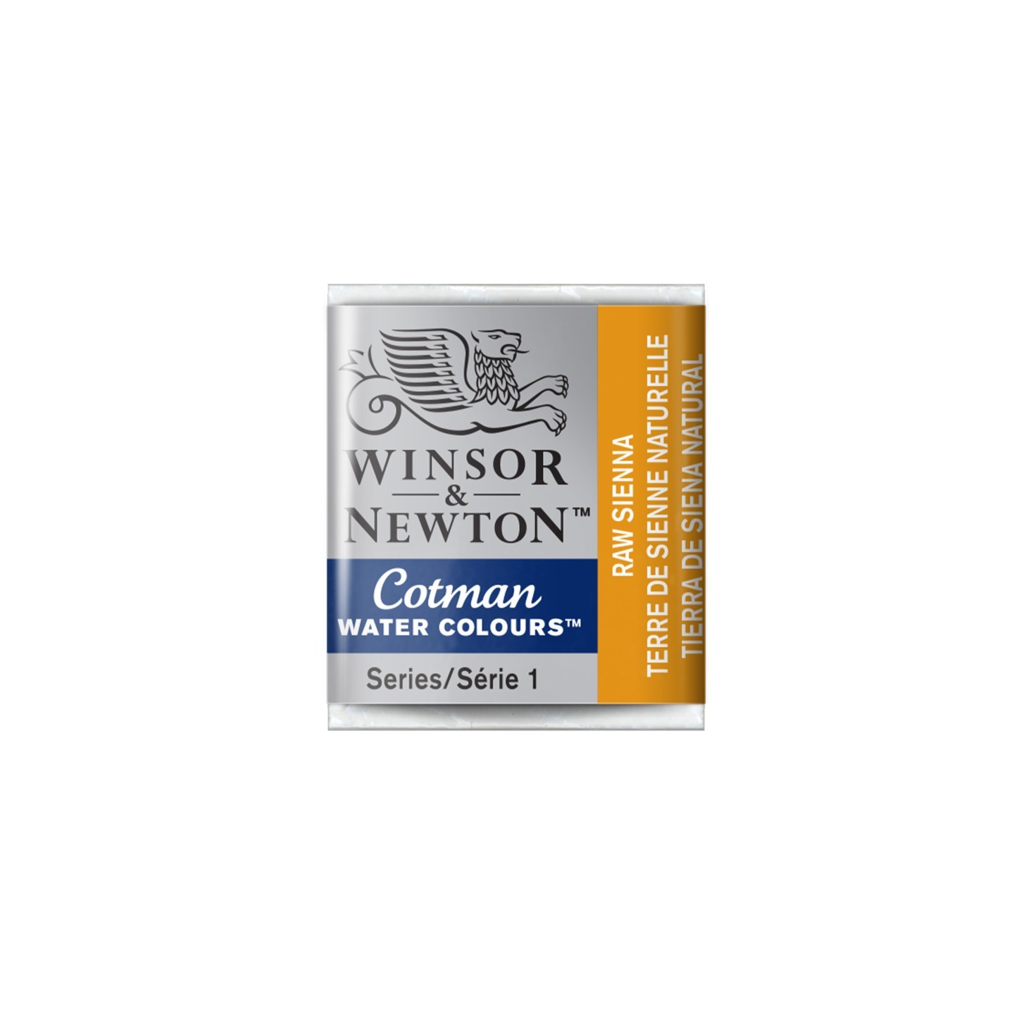 Winsor & Newton Cotman Watercolor Paint, Half Pan, Raw Sienna